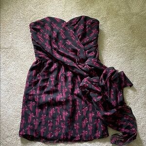 Ted Baker strapless mini dress bow size 1 / XS